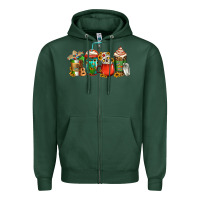 Sports Green mexican coffee cups Zipper Hoodie - Jasminsmagicworld