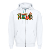 White mexican coffee cups Zipper Hoodie - Jasminsmagicworld