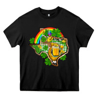 Black Texas St. Patrick's Day Heavy Core Tee - OliviaCreatesArt
