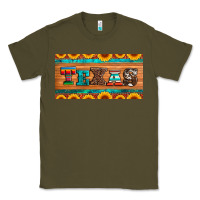 Army Green texas sunflowers license plate Classic Tee - Artiststas