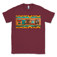 Burgundy texas sunflowers license plate Classic Tee - Artiststas