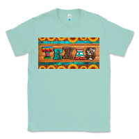 Seafoam texas sunflowers license plate Classic Tee - Artiststas