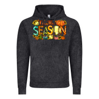 Vintage Black tis the season softball Vintage Hoodie - RacoonDesign
