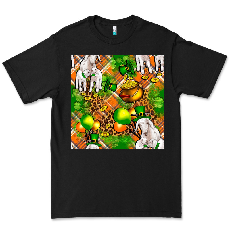 St. Patrick's Goat Family With Balloons Seamless Premium Tee by FaDigitalArtStudio | Teevron