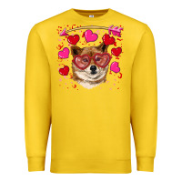 Lemon valentine's shiba inu Premium Sweatshirt - RanaPortraitStore