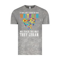 Cloud Rock Autism Awareness Teacher Vintage Tee - CowhideDigitalArt