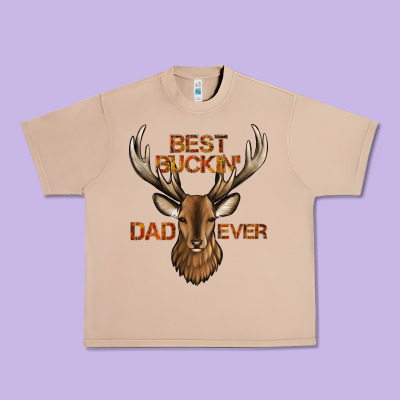 Best Buckin' Dad Ever Deer Urban Heavy Tee Designed By Jasminsmagicworld