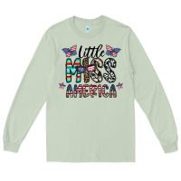Matcha little miss america Long Sleeve Tee - CowhideDigitalArt