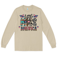 Mushroom little miss america Long Sleeve Tee - CowhideDigitalArt