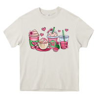 Cream valentines day coffee cups Heavy Core Tee - OliviaCreatesArt