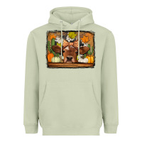 Matcha fall cow Heavyweight Hoodie - Jasminsmagicworld