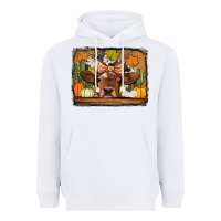 White fall cow Heavyweight Hoodie - Jasminsmagicworld