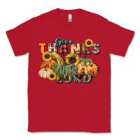 Red give thanks to the lord Classic Tee - FaDigitalArtStudio