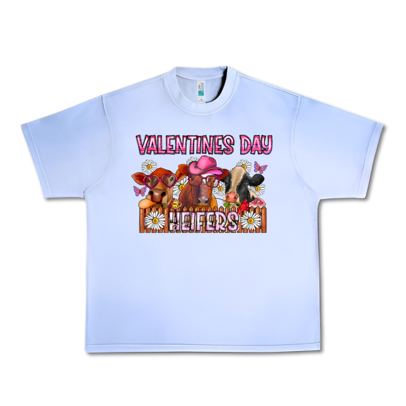 Valentines Day Heifers Urban Heavy Tee by CowhideDigitalArt | Teevron