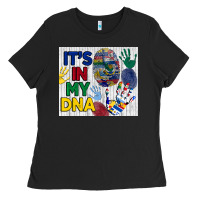 Black it's in my dna tumbler Ladies Tee - BundleAndBundleShop