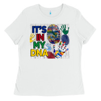 White it's in my dna tumbler Ladies Tee - BundleAndBundleShop