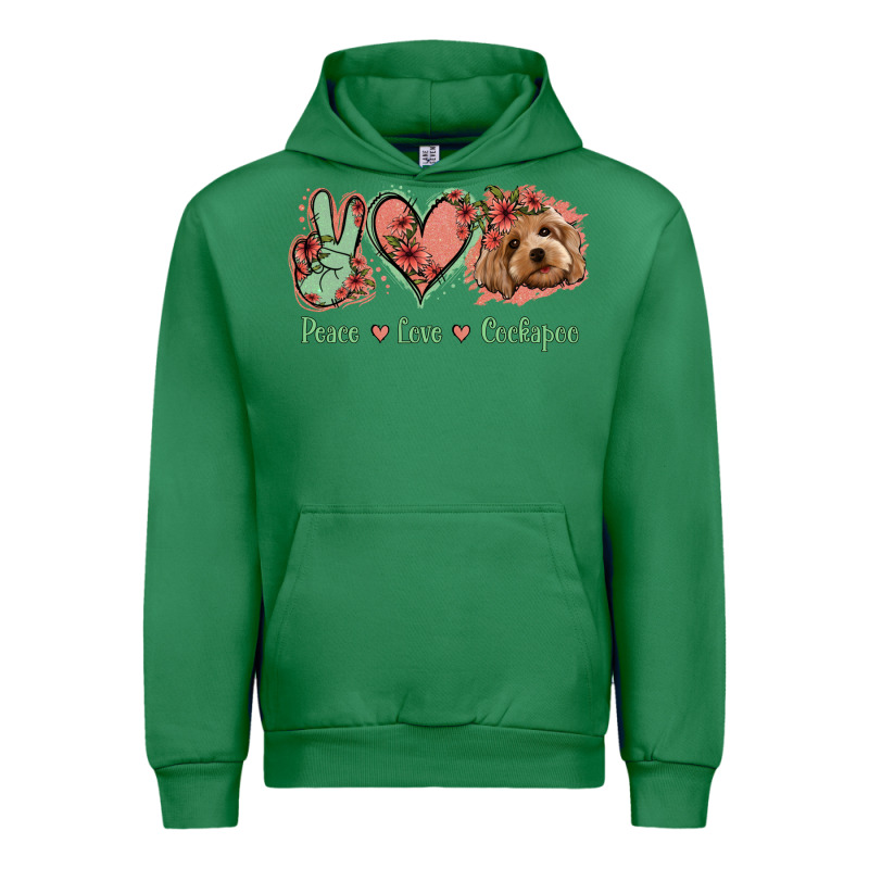 Peace Love Cockapoo Urban Hoodie by Jasminsmagicworld | Teevron