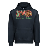 Navy Peace Love Cockapoo Urban Hoodie - Jasminsmagicworld