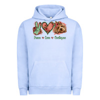 Pigment Grape Ice Peace Love Cockapoo Urban Hoodie - Jasminsmagicworld