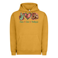 Pigment Peanut Butter Peace Love Cockapoo Urban Hoodie - Jasminsmagicworld