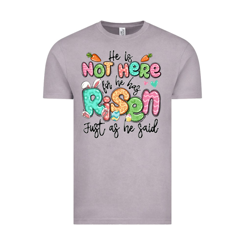 Easter He Is Not Here For He Has Risen Just As He Vintage Tee by LillyAllenDesigns | Teevron