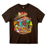 Chocolate Brown Fiesta Heavy Core Tee - FaDigitalArtStudio