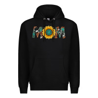 Black sunflower mom Premium Hoodie - Artiststas