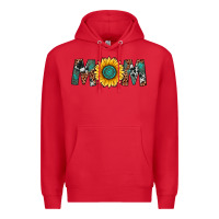 Red sunflower mom Premium Hoodie - Artiststas