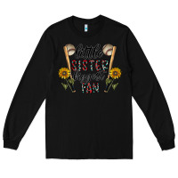 Black little sister biggest fan Long Sleeve Tee - CowhideDigitalArt