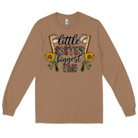 Toasted Coconut little sister biggest fan Long Sleeve Tee - CowhideDigitalArt