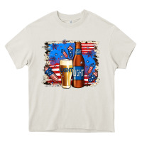 Cream just here for the light Heavy Core Tee - Jasminsmagicworld