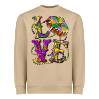 Mushroom mardi gras love with king cake Heavyweight Sweatshirt - RanaPortraitStore