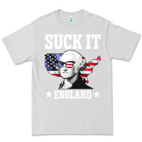 Dove Grey funny george washington suck it england Premium Tee - DesigneFamous