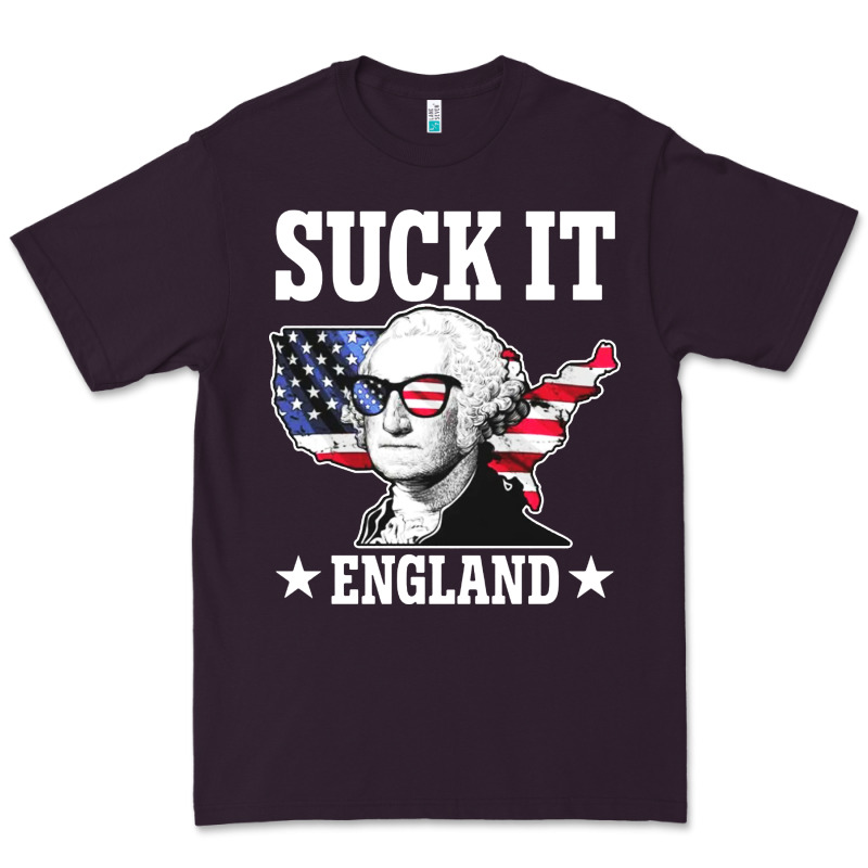 Funny George Washington Suck It England Premium Tee by DesigneFamous | Teevron