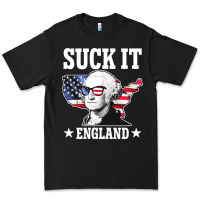 Black funny george washington suck it england Premium Tee - DesigneFamous
