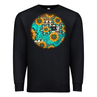 Black Round western pattern Premium Sweatshirt - Jasminsmagicworld