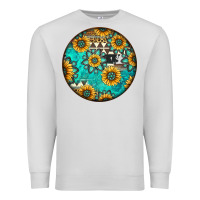 Dove Grey Round western pattern Premium Sweatshirt - Jasminsmagicworld