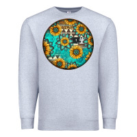 Heather Grey Round western pattern Premium Sweatshirt - Jasminsmagicworld