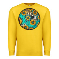Lemon Round western pattern Premium Sweatshirt - Jasminsmagicworld