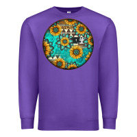Purple Round western pattern Premium Sweatshirt - Jasminsmagicworld