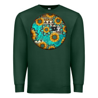 Sports Green Round western pattern Premium Sweatshirt - Jasminsmagicworld