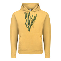 Vintage Mustard cereus jamacaru Vintage Hoodie - LillyAllenDesigns