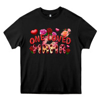 Black One loved mama Valentine's Day Heavy Core Tee - FaDigitalArtStudio