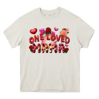 Cream One loved mama Valentine's Day Heavy Core Tee - FaDigitalArtStudio