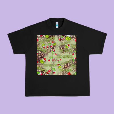 The Grinch Seamless Urban Heavy Tee Designed By Cowhidedigitalart