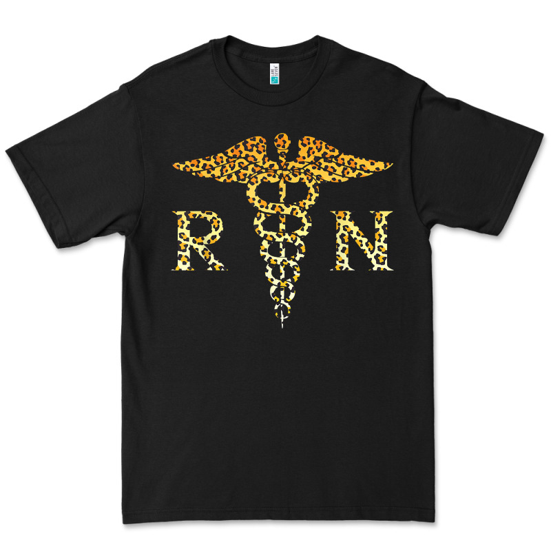 Rn Registered Nurse Leopard Lovely Nursing Student T Shirt Premium Tee by linhVisuals | Teevron