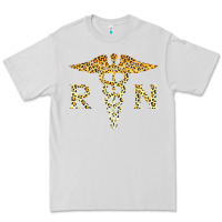 Dove Grey rn registered nurse leopard lovely nursing student t shirt Premium Tee - linhVisuals