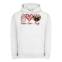 Pigment Lunar Rock Peace Love Pugs Urban Hoodie - Jasminsmagicworld