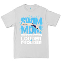 Dove Grey womens swimmer swim mom louder prouder sports mother t shirt t shirt Premium Tee - linhVisuals