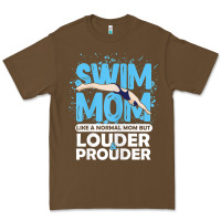 Womens Swimmer Swim Mom Louder Prouder Sports Mother T Shirt T Shirt Premium Tee | Teevron